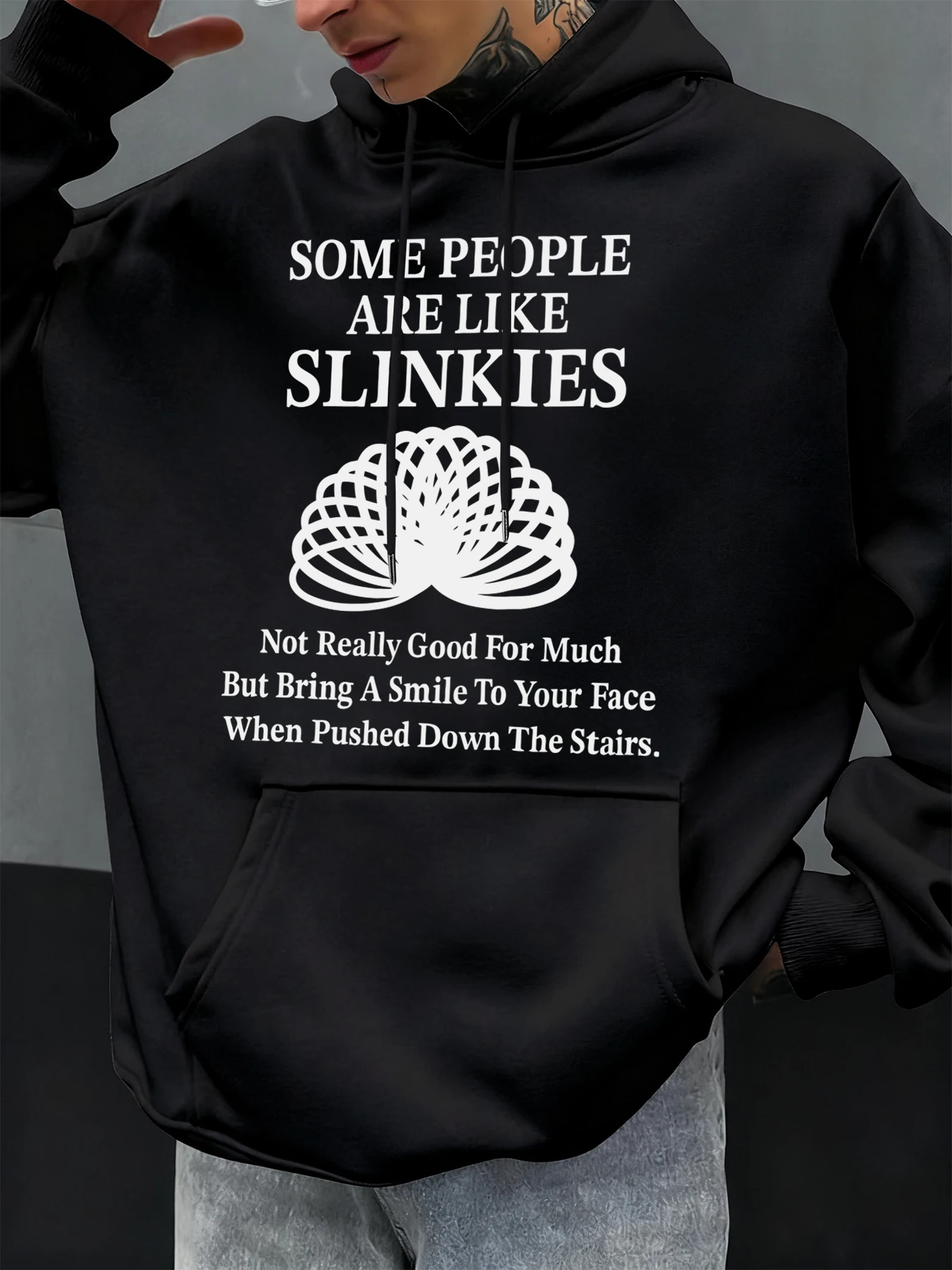 

Сборка просмотра определенных людей, забавные принты, мужские толстовки, флисовая толстовка с карманами, модная уличная одежда в стиле хип-хоп, повседневная одежда