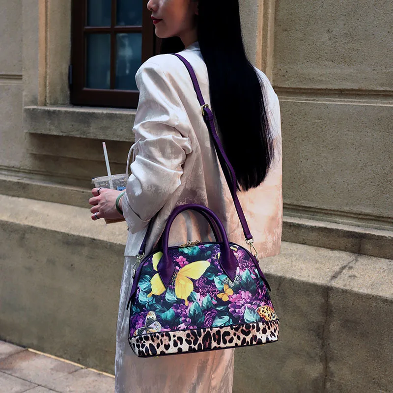 VM FASHION KISS Large Capacity Women\'s Shell Handbags 2024 European And American Printed Crossbody Bag Women Shoulder Bag