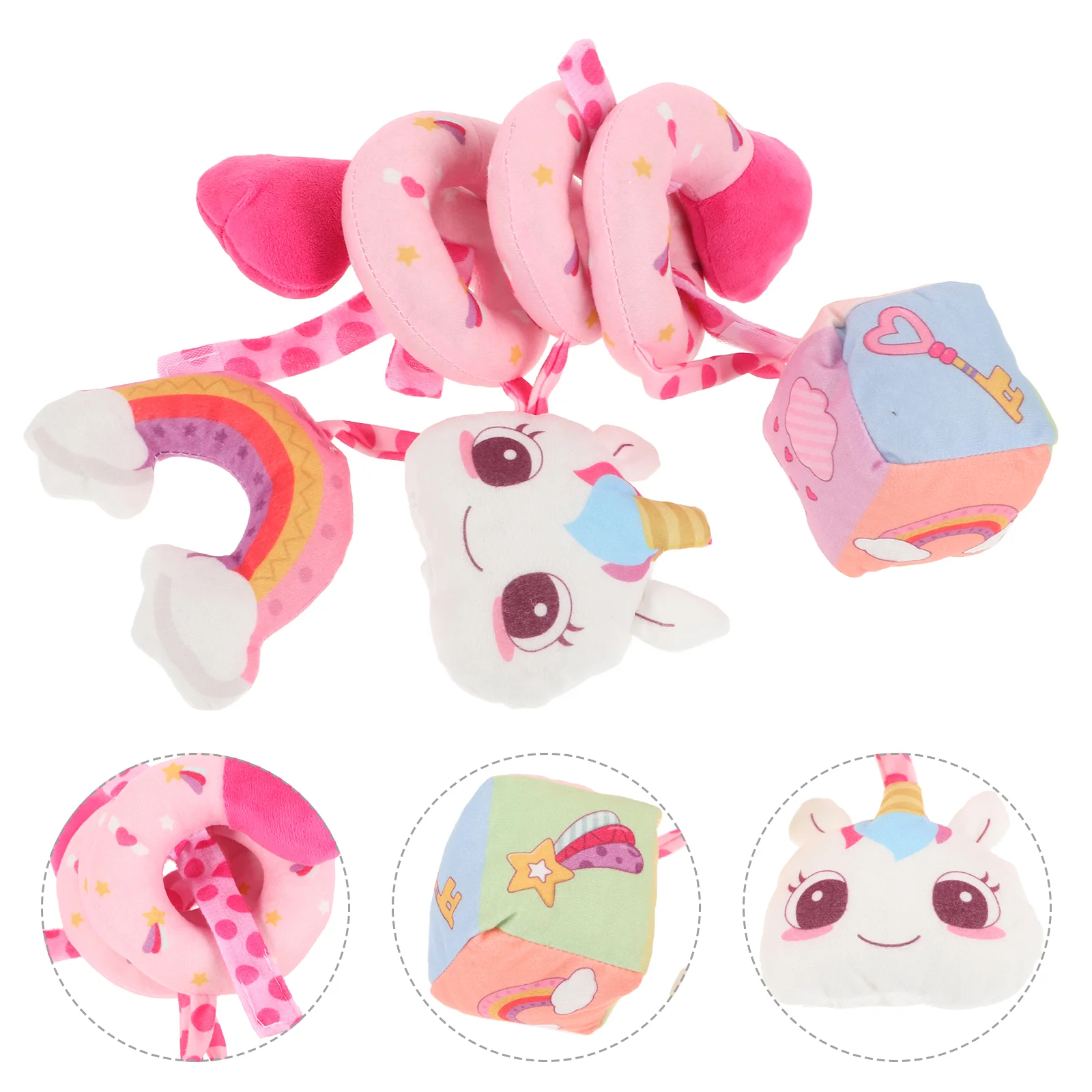 Crib Bell Girl Baby Toys Stroller Car for Babies 6-12 Months Bed Hanging Surround