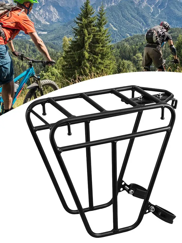 AliExpress NONE 1pcs Bicycle Cycle Front Rack Heavy Duty Steel Cycling Front Bracket Luggage Shelf Cargo Rack Mountain Bike Front Rack ﻿