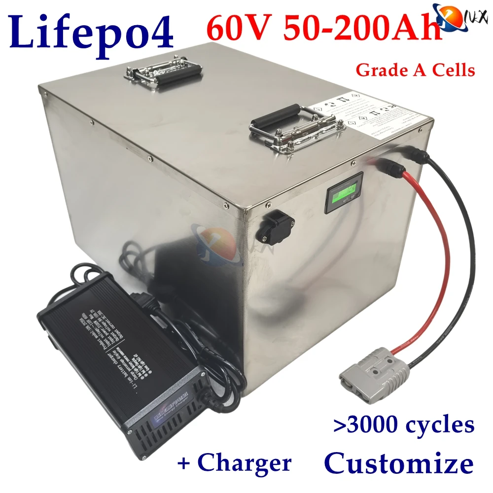 YNX 20S 60V 50Ah 80Ah 100Ah 120Ah 150Ah 180Ah 200Ah Lifepo4 Battery for 3000W 6000W Backup Power Hybrid Solar System EV Tricycle