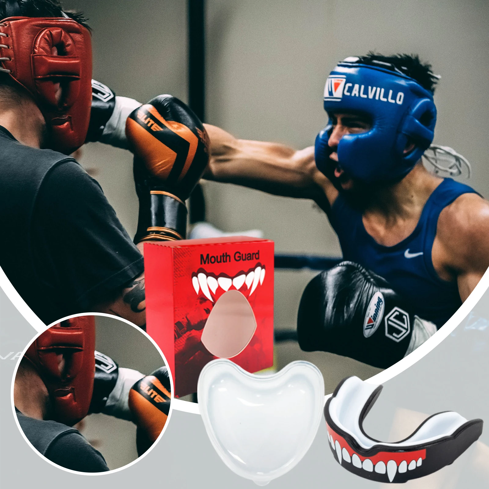 

Защитная капа для бокса, джиу-джитсу, ММА, борьбы, футбола. Футляр для капы. Подходит для взрослых и детей от 12 лет.