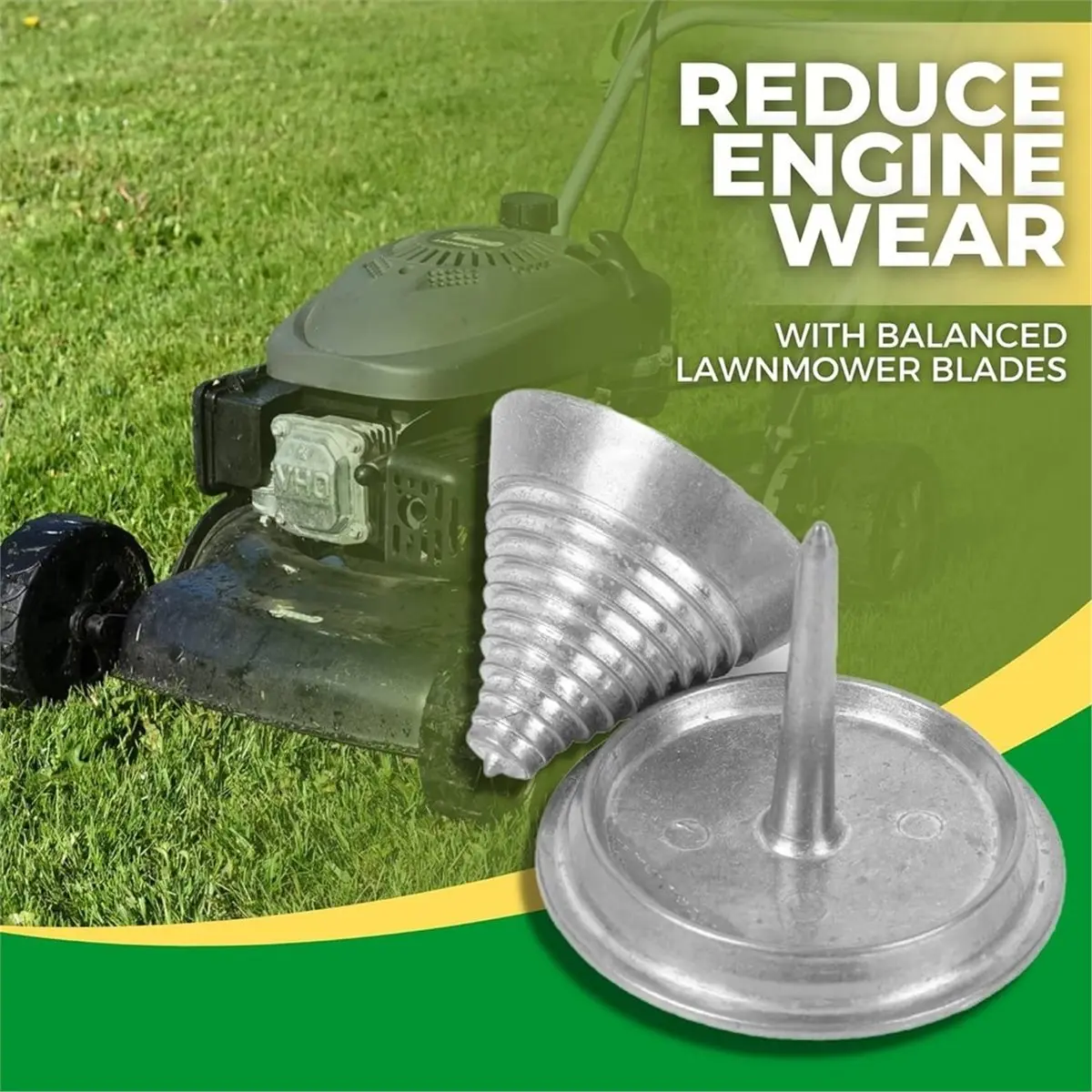 Mower Blade Balancer, Balances Blades After Sharpening, Universal Quality Metal, for Fits , All Lawn Mower Blades