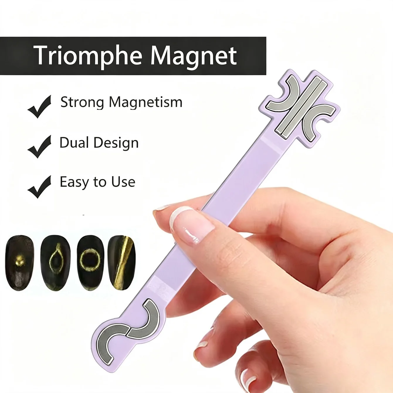 2026 New Arch of Triumph Dual-Head Cat-Eye Magnet Ultra-Strong Magnetic Force Creates Versatile Cat-Eye Patterns Multi-Purpos
