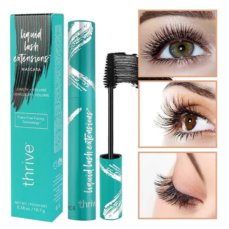 Mascara allongeant imperméable, Extension de cils, longue tenue, imperméable, sans agglomération, maquillage noir durable, beauté