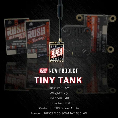 RUSH Tiny TANK Nano VTX 48CH 350mW TBS SmartAudio FPV trasmettitore Video ingresso 5V per RC Drone FPV Racing stuzzicadenti