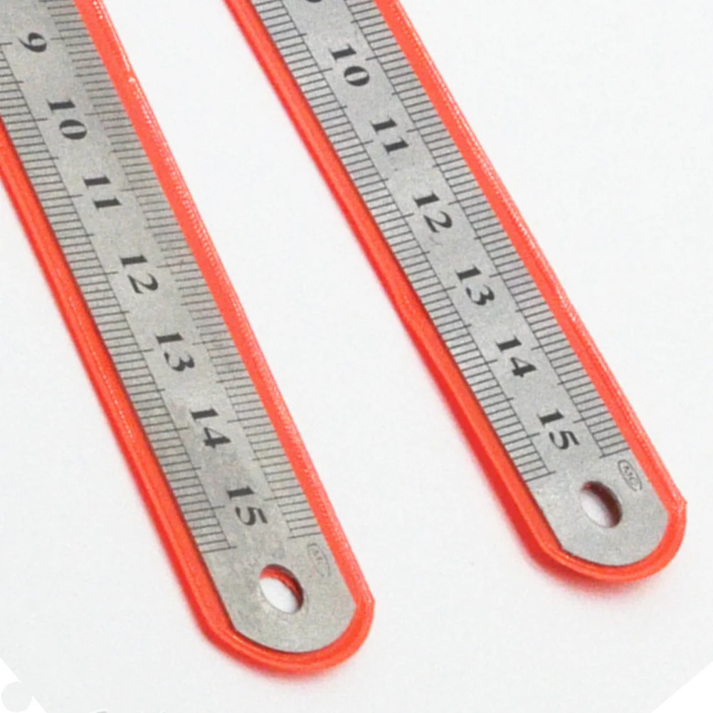 3pcs 150Mm-300Mm Stainless Steel Straight Ruler Double Scale Drawing Ruler Drafting Tools School Supplies For Students
