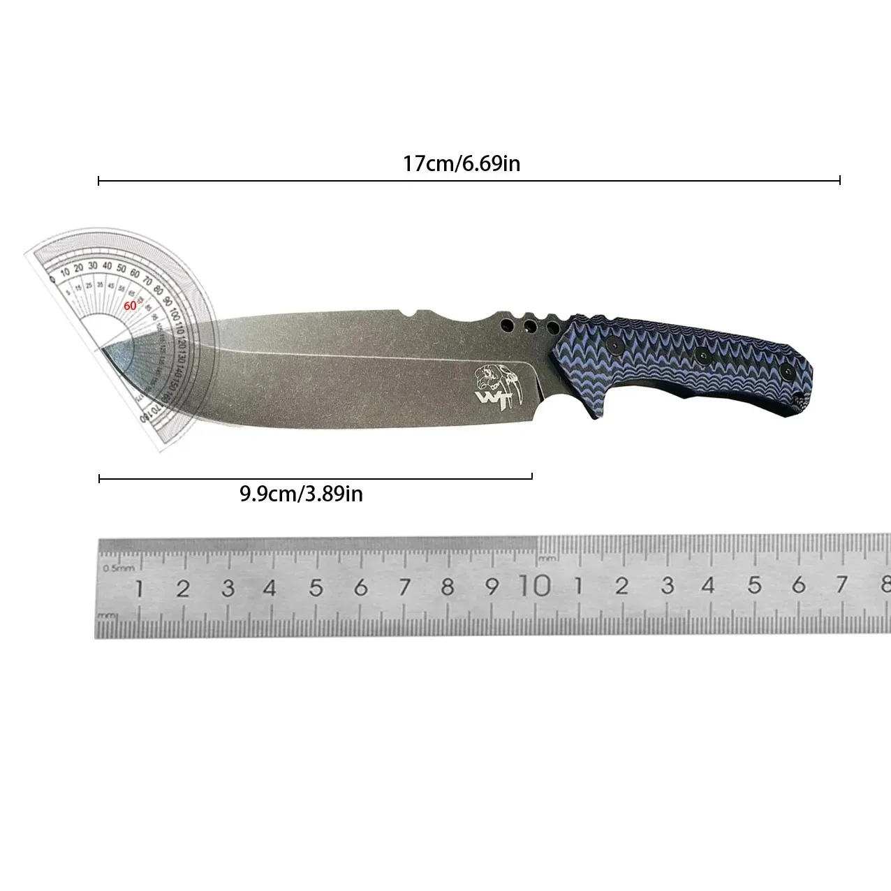 Outdoor High-Hardness Cutting Knife, Fixed Blade and Sheath, Camping Multi-purpose Military Tactical Knife and Survival Knife