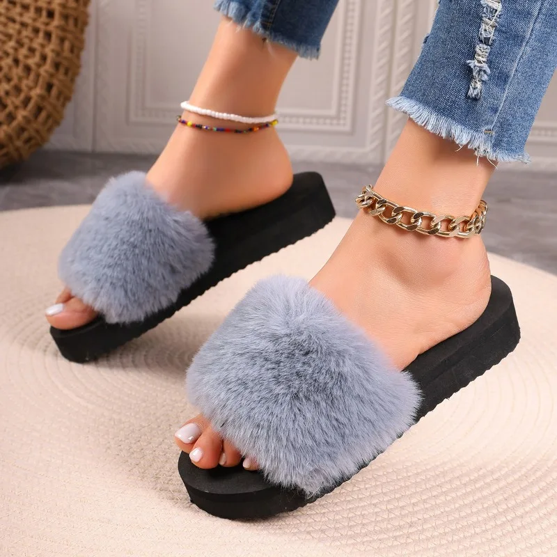 Women Slippers Summer 2024 Cross-borderFashion Beach Slippers Female NewDoub le Buckle Ethnic Wind Drill Surface Cork Slippers