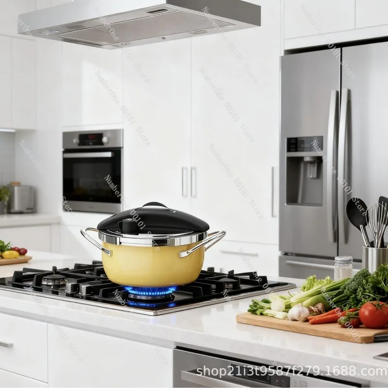 New 304 Stainless Steel Explosion Proof Small Pressure Cooker for Gas Stove Induction Cooker Household Fast Cooking