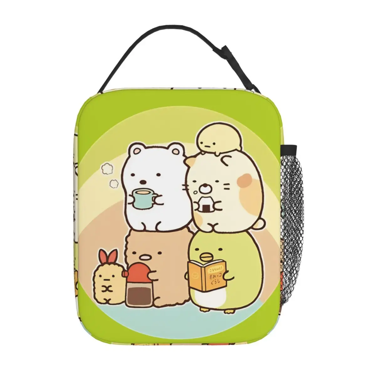 Sumikko Gurashi Kawaii Insulated Lunch Bag Cooler Bag  Lunch Container Leakproof Tote Lunch Box Food Handbags Work Picnic