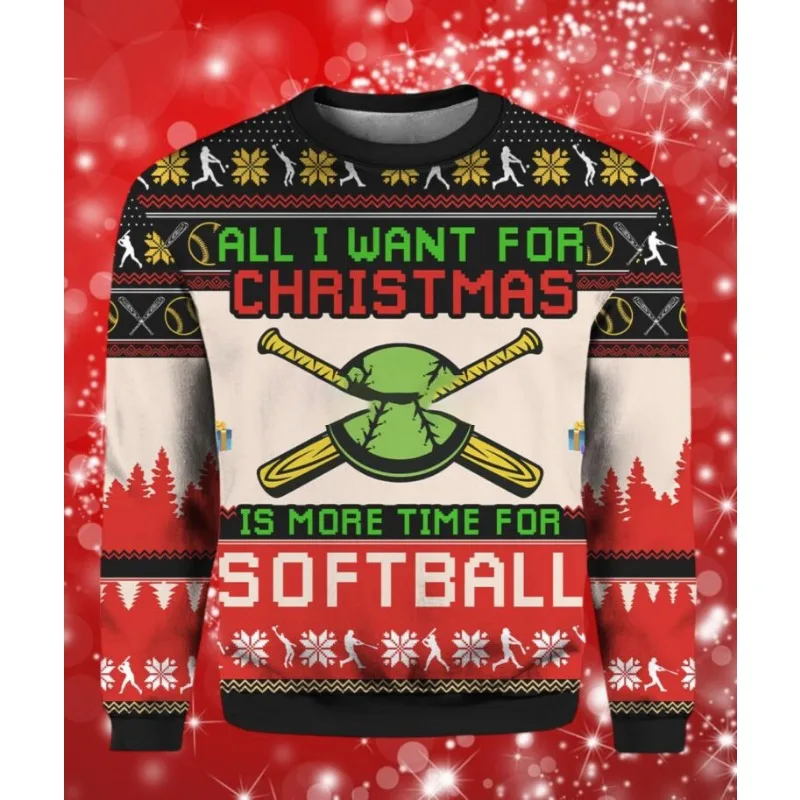 Suéter de Navidad de Año Nuevo para hombre, jersey de cuello redondo divertido con diseño de Papá Noel, sin botones, para vacaciones, 2026