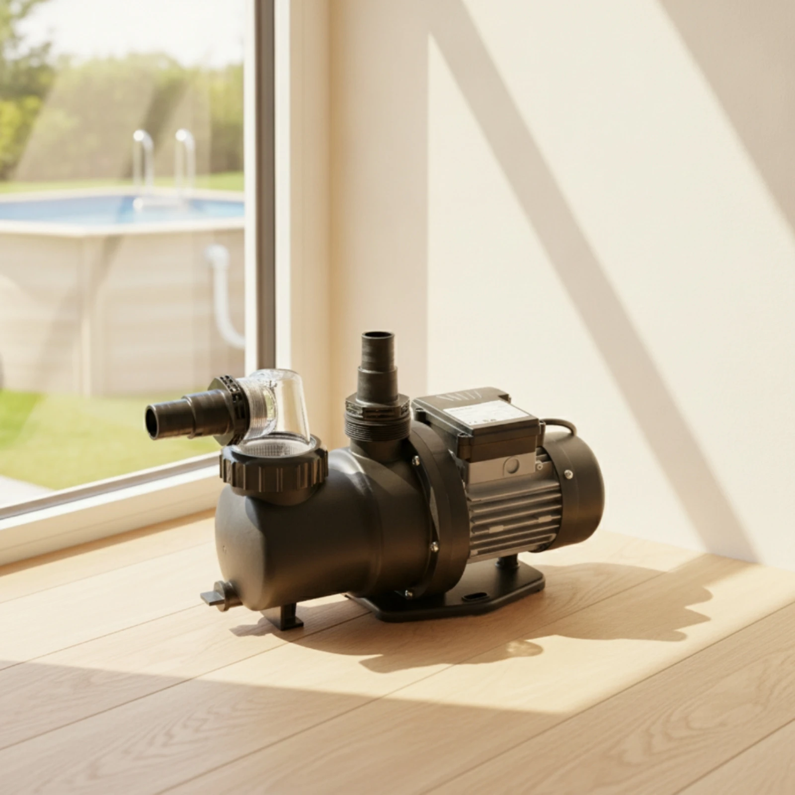 Above Ground Pool Pump Single-Speed Self Priming Pool Pump Highcirculation Long-Lasting for Swimming Pools