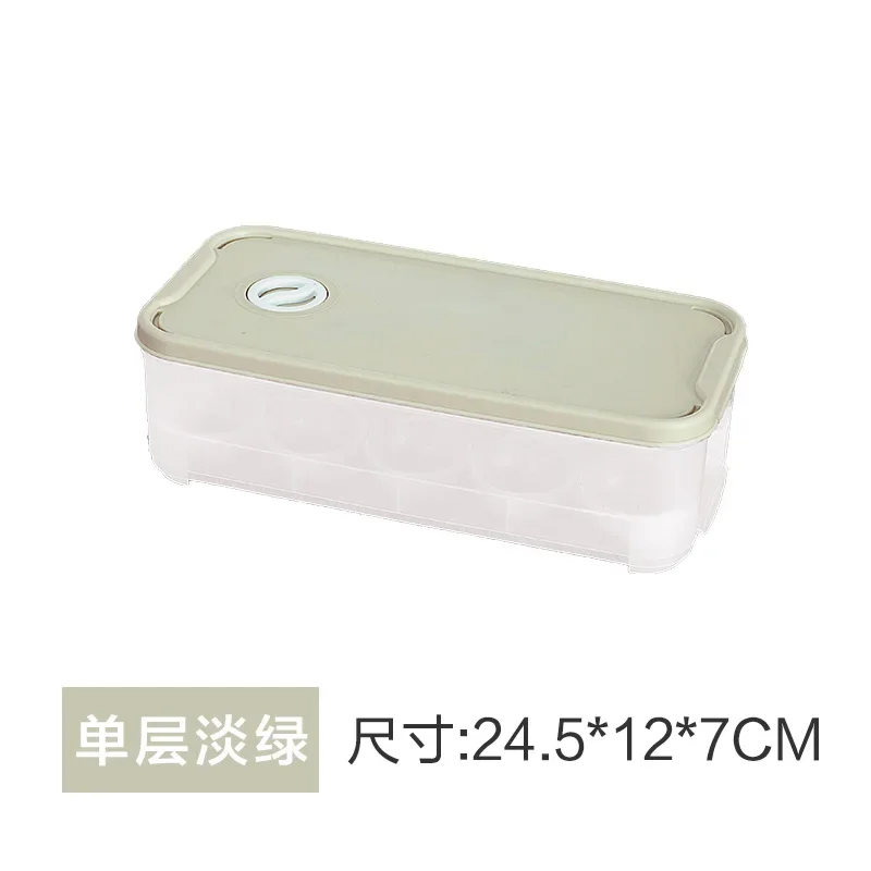

Egg Storage Box Refrigerator Storage Crisper Flip Storage Shockproof Sealed Kitchen Finishing Artifact
