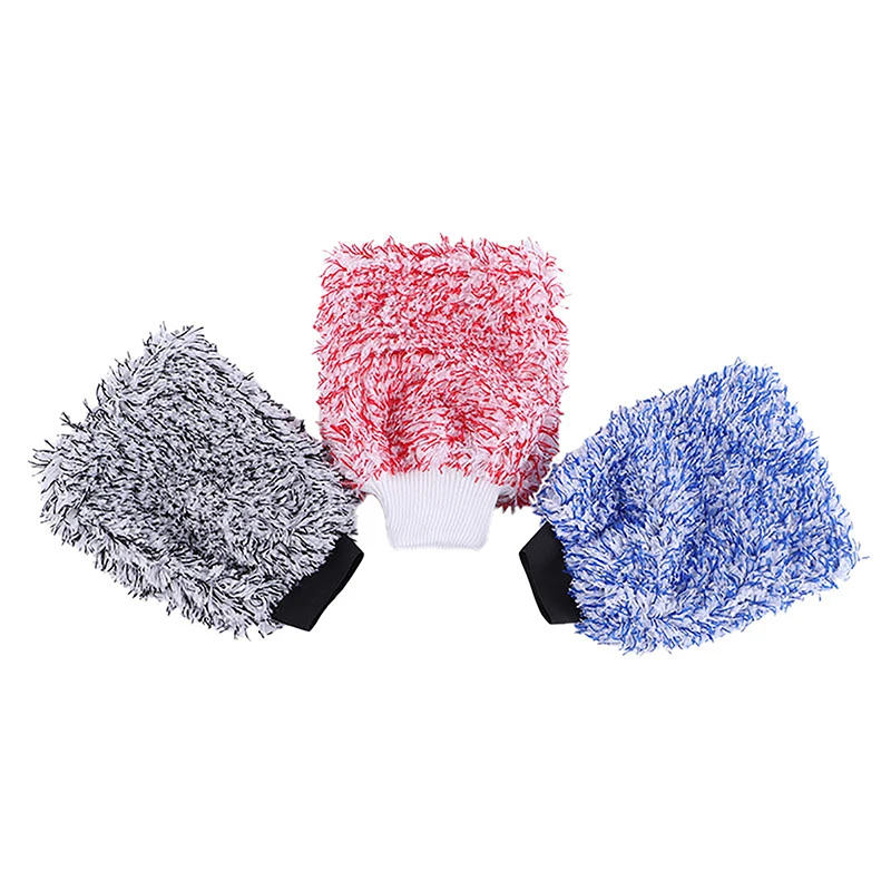 1Pc Car Wash Microfiber Glove Wheels Wash Mitt Non-Slip Soft Easy To Cleaning Car Wheel Mitt Car Accessories