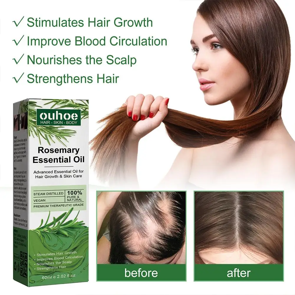 

Organics Rosemary Mint Scalp & Hair Strengthening Oil Nourish Improve Split Ends Soothe Dry Scalp For All Hair Types 60ml