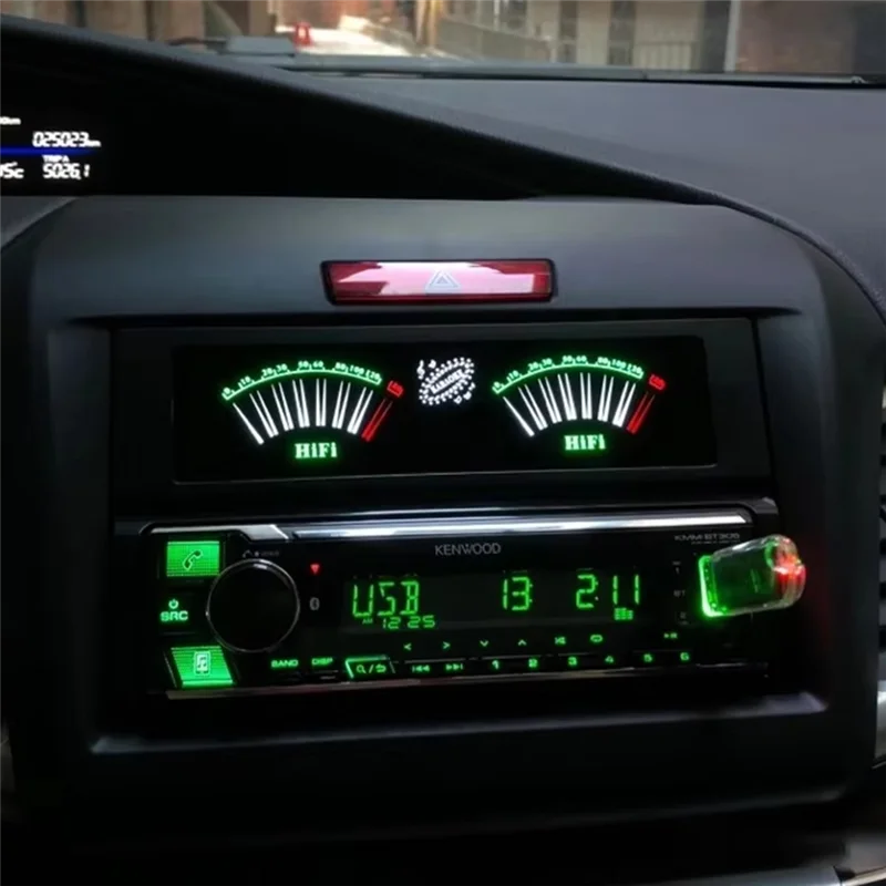 ABKQ-Voice-Activated Music Pointer LED Display With Adjustable Sensitivity Voice Controlled Music Spectrum