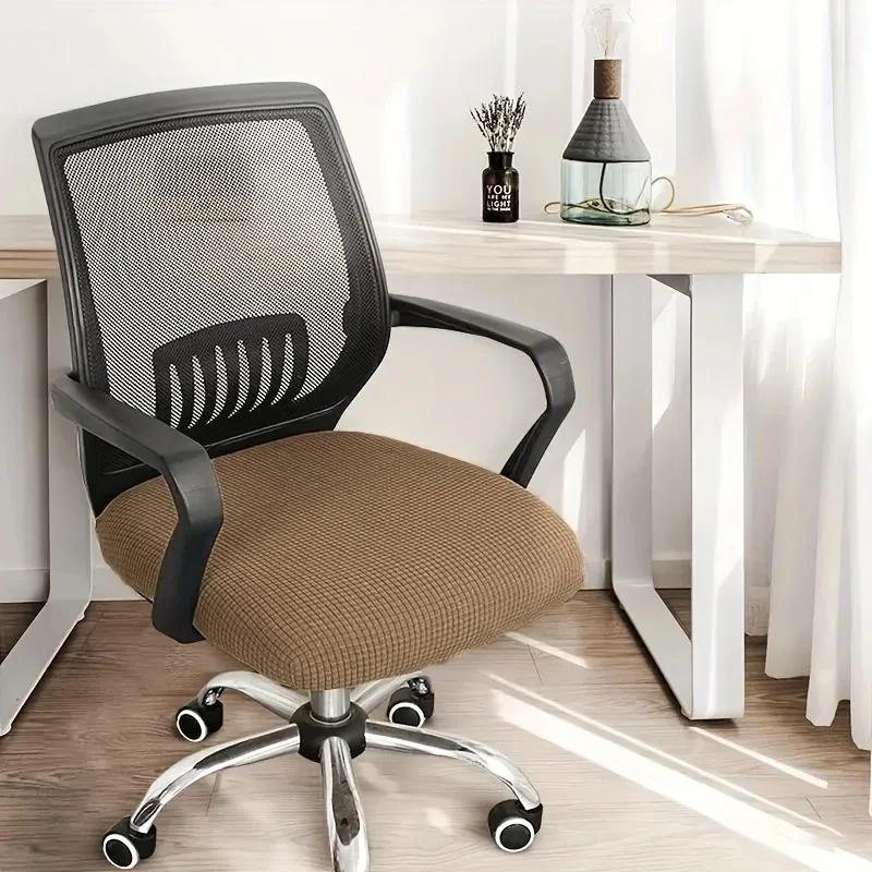 1pc Jacquard Solid Colour Gaming Stuhl bezug Universal verdickte elastische rutsch feste Bürostuhl bezug Spandex Split Stuhl bezug – Detail 9