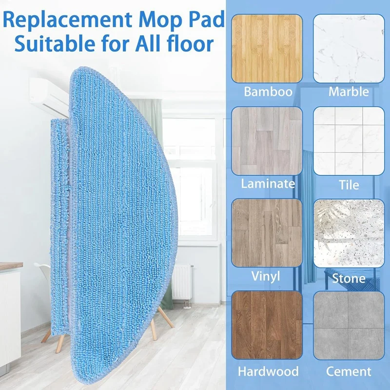 For Tikom L9000, Lubluelu SL60D, Laresar L6 Nex Robotic Vacuum Cleaner Main Side Brush Hepa Filter Mop Cloth Spare Parts