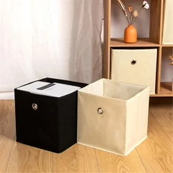 Collapsible Storage Bin Box Multi-Purpose Cube Organizer High-Capacity Toys Books Clothes Storage Bin Home Living Room Supplies
