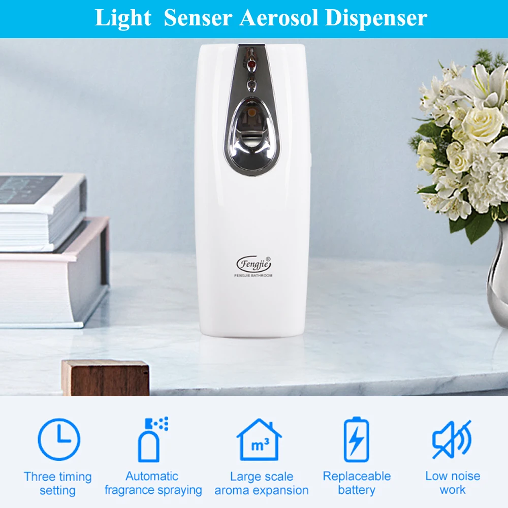 Automatic Air Spray Freshener, Wall Mount, Free Standing, Refillable Filling, Fragrance for Home, Room, Office, Hotel