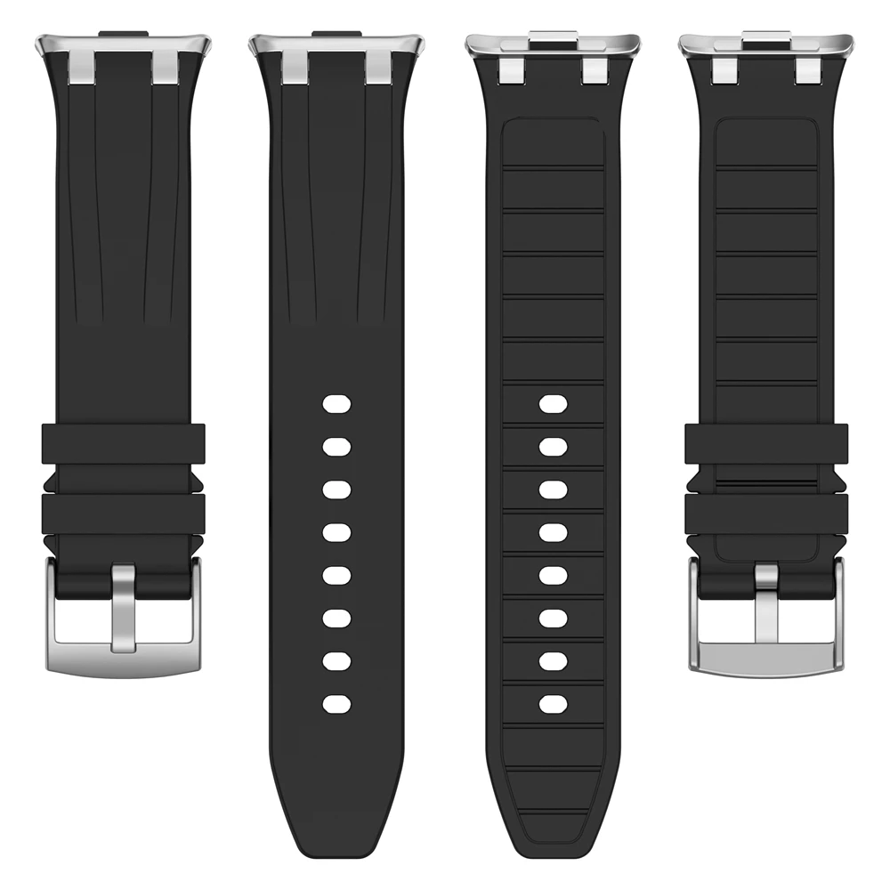 المطاط + حزام سيليكون لساعة Redmi 5 4 مشبك معدني الفرقة الرياضية ل Mi الفرقة 9pro 8pro Correa تنفس سوار إكسسوارات