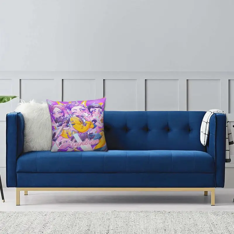 مخصص فاخر Kpop هنتر شيطان أريكة غطاء الوسادة البوليستر هنتركس كيس وسادة