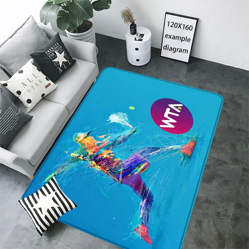 T-Tennis Court Hallwy Cartpet Living Room Rugs Foot Carpets Entrance Doormat Kawaii Rug Floor Mats Non-slip Mat Home Kitchen