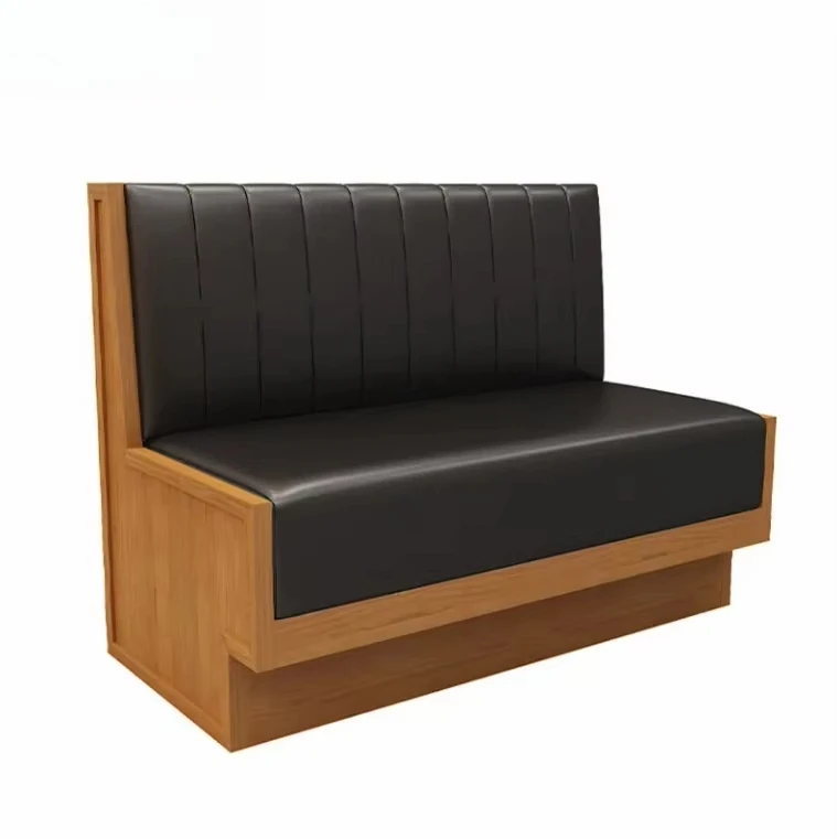 

Лидер продаж, классический винтажный двусторонний кожаный диван, ресторан, кафе, обеденный стул премиум-класса