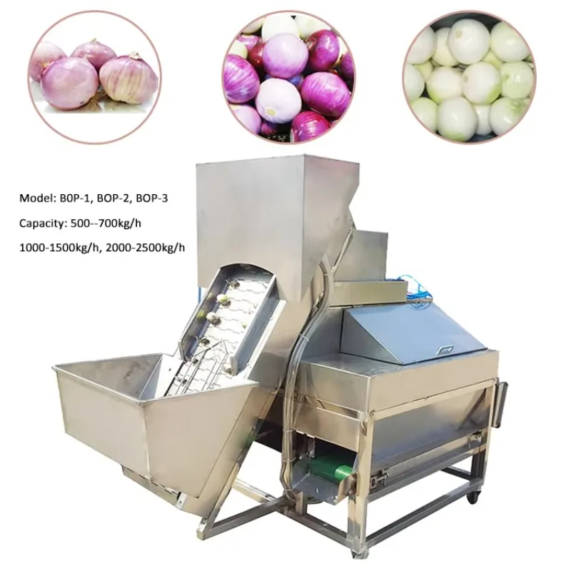 Commercial Onion Skin Peeler Root Cutting Function High Capacity Stainless Steel Food Factory Processing Best Seller Top Rated