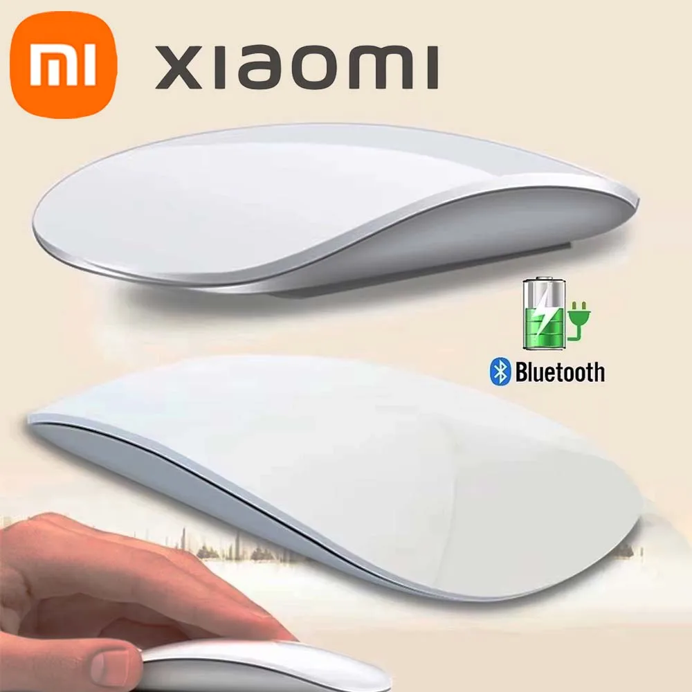 ماوس Xiaomi اللاسلكي بلوتوث 4.0 قابل لإعادة الشحن صامت متعدد القوس اللمس ماجيك رفيع للغاية لأجهزة الكمبيوتر المحمول Ipad Mac PC Macbook #1