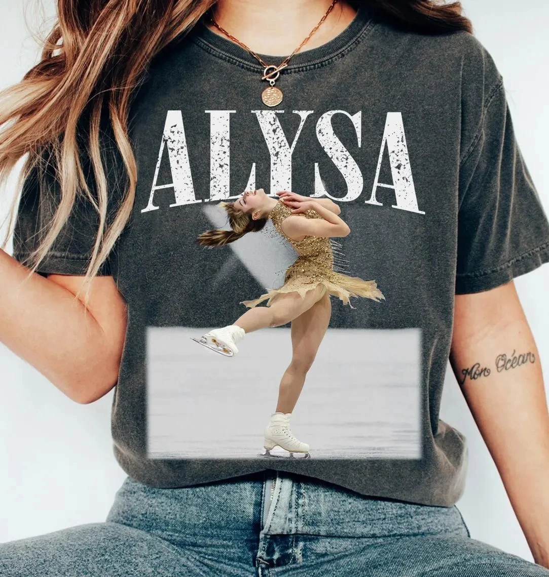 Alysa Liu Quad Jump Legend Comfort Colors T-Shirt, Vintage Ice Skating Shirt, Gift For Women and Man Unisex T-Shirt