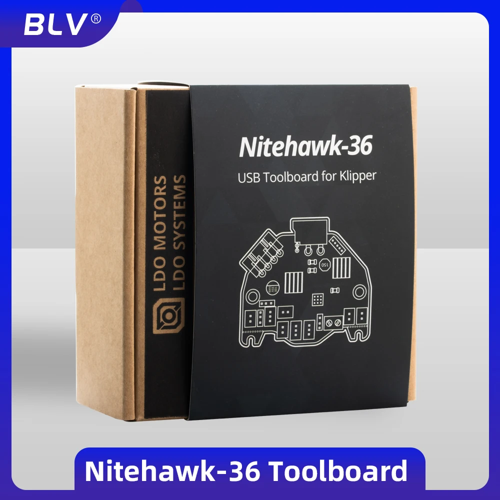 BLV® New Nitehawk LDO toolboard featuring RP2040 MCU TMC2209 drive ADXL345 accelerometer and USB port Voron StealthBurner