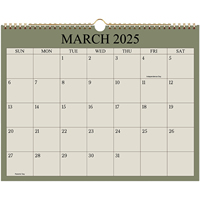 2025Calendar 2025 - 12 Months Wall Calendar from Jan 2025 to Dec 2025, 8.7\