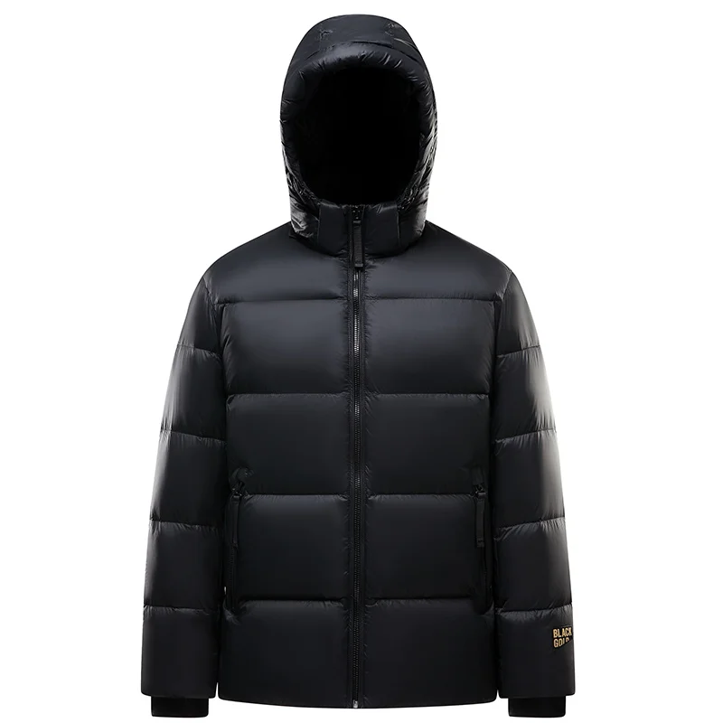 Winter Unisex Bread Parkas Hooded Warm Coldproof Waterproof Coat Men's Cotton Jacket Graphene Black Gold Hooded Cotton Jacket