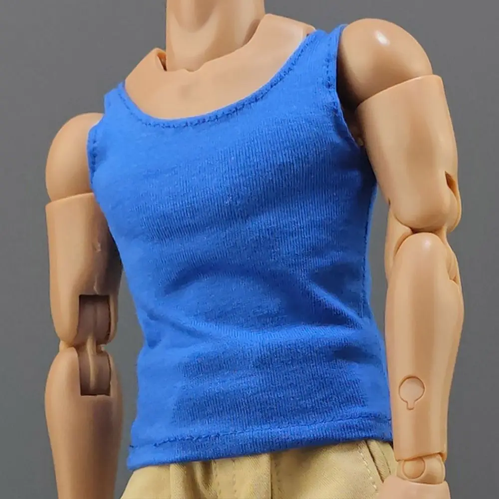 30CM Male Doll Clothes Fashion Sports Hiking Tank Top Soldier Casual T-shirt For 12