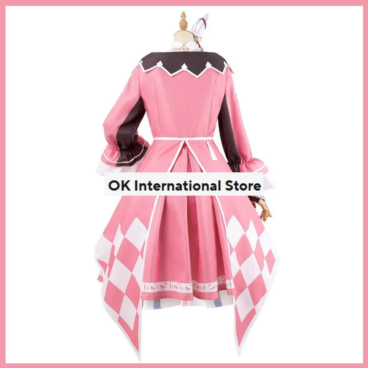 Anime Game Umamusporcelain: azole Derby Wonder Acute Cosplay Costume, Perruque Rose Lolita fur s, Femme Sexy Kawaii Carnaval Halloween imbibé