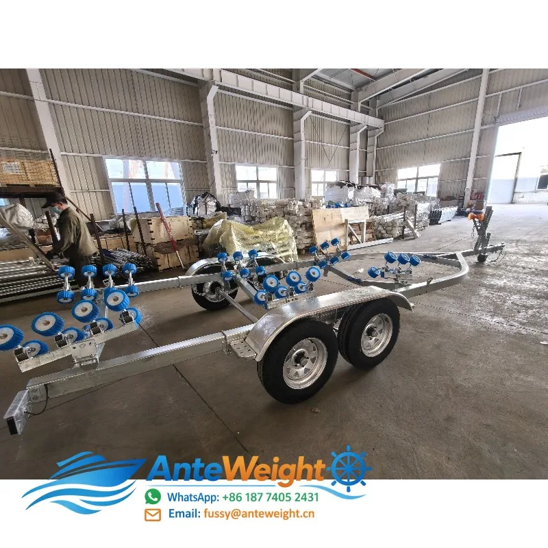Fully Welded Large Capacity Electric Brake Galvanized Mini Trailer for Boat
