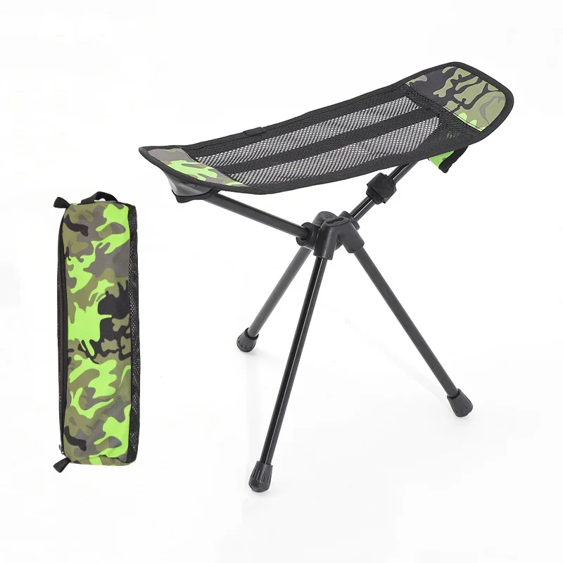 Outdoor Aluminum Alloy Portable Folding Stool Multifunctional Ultra Light Foot Step Stool Camping Easy to Store Compact Stool