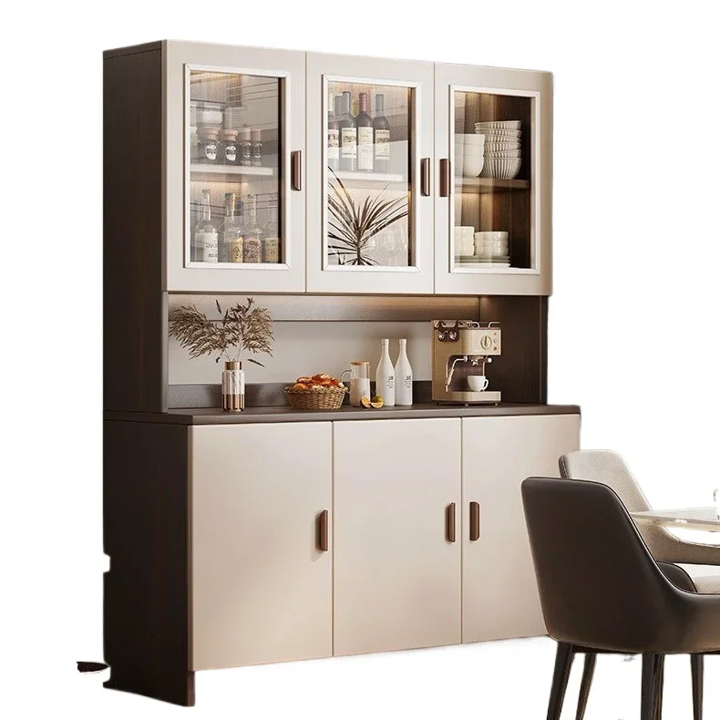 

dining side cabinet, thickened against the wall, living room tea, locker for meal preparation