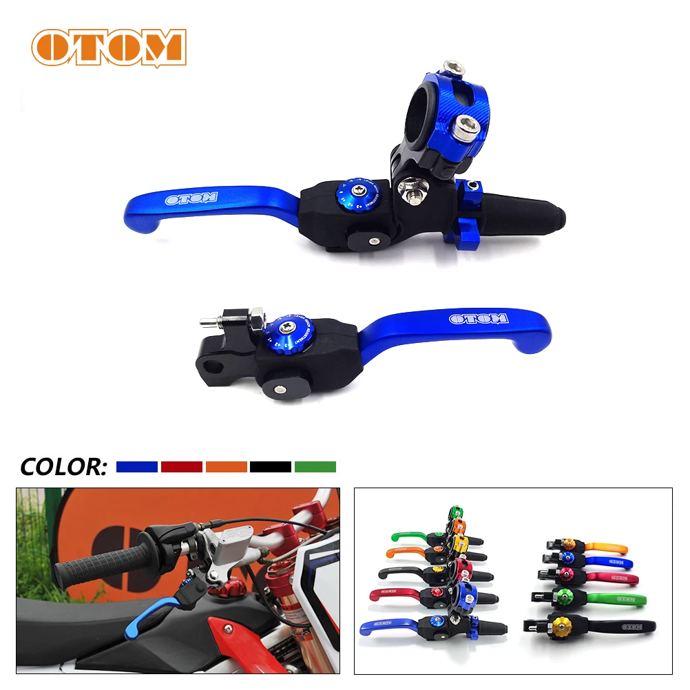 Motorcycle Folding Brake Clutch Lever CNC Handle 7 Gears Adjustable Universal 7/8\