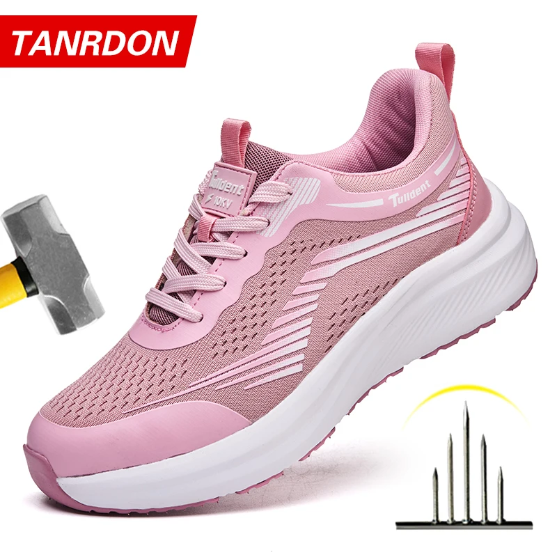 Ladies' Safety Shoes, Anti-Smashing and Anti-Puncture Work Shoes, Insulated Shoes, Lightweight and Fashionable Protective Boots