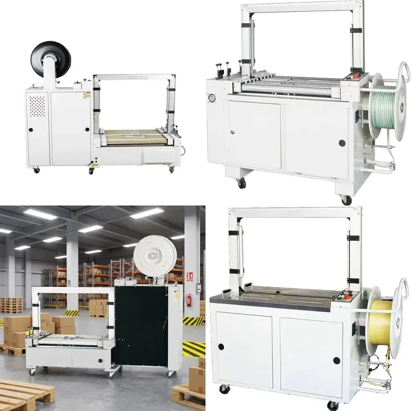 CHIC High Platform Automatic Electric Strapping Machine 380V 50Hz for Carton Woven Bag PP PET Strip