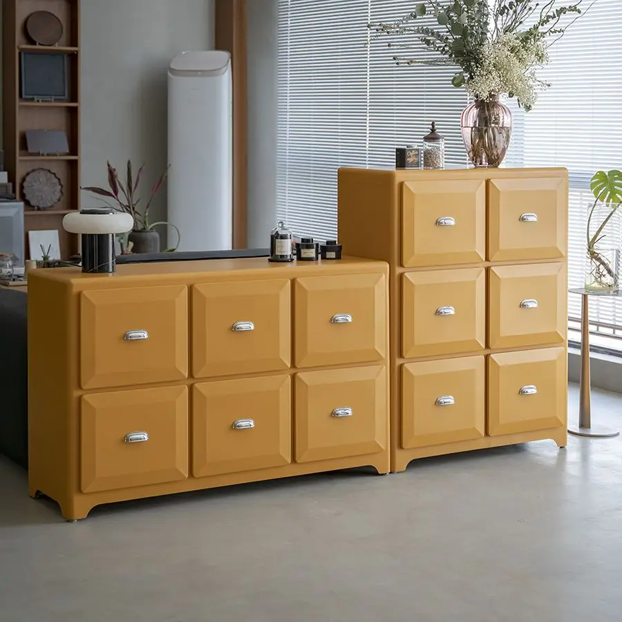 خزانة تخزين، خزانة ذات طبقة عتيقة من نوع الدرج، طاولة بجانب السرير، خزانة مدخل صديقة للبيئة، على الطراز الياباني #3