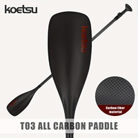 KOETSU T03 Lightweight and Portable Full Carbon 3-Piece Paddle,Durable High-Strength Design