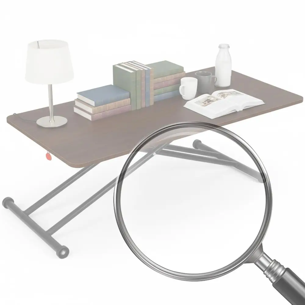 

Folding Coffee Table with Rollers Floor Tea Table Wooden Modern Coffee Table for Small Spaces