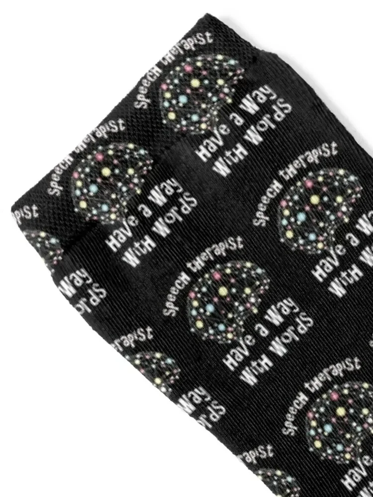 Speech Therapist Have A Way With Words Socks christmass gift basketball anti-slip Socks Woman Men's