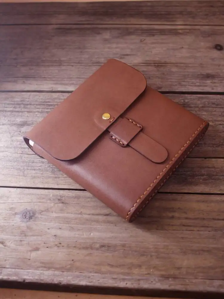 Handmade Leather Pen Bag, 6pieces Capacity Pen Storage Box, Travel Portable Business Collection Leather Case