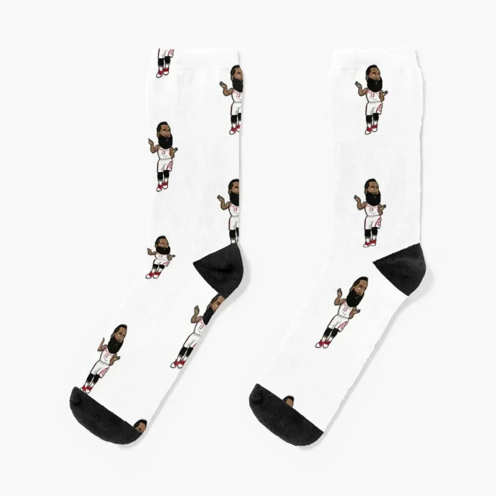 

James Harden Cartoon Style Socks gifts compression designer Crossfit Men Socks Luxury Brand Women's