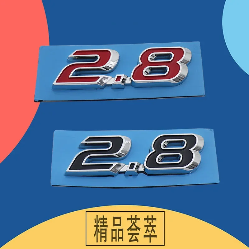 Car Fender trunk Rear Bonnet Nameplate Decal Emblem Badge Sticker 3D Premium Chrome Black Red 2.8 For HILUX REVO ROCCO FORTUNER